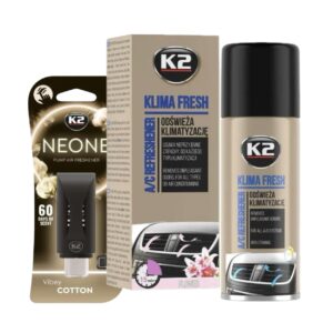 Sada pro dezinfekci klimatizace a provonění interiéru, K2