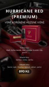Prémiový parfém do auta, HURRICANE RED (PRÉMIUM) - Obrázek 2